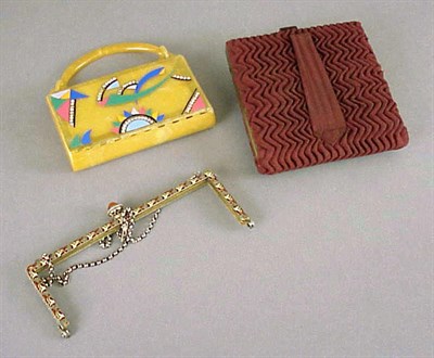 Lot 1074 - Celluloid Mini Suitcase and Other Art Deco...