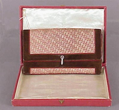 Lot 1064 - Cartier Brocade and Suede Evening Bag 1930s...