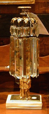 Lot 189 - Gilt-Bronze and Cut Glass Garniture Mid 19th...