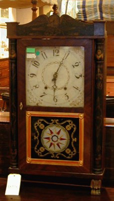 Lot 297 - American Mahogany Stencil-Decorated Mantel...