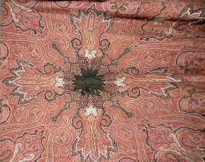 Lot 1173 - Square Kashmir Shawl Early/mid 19th century...
