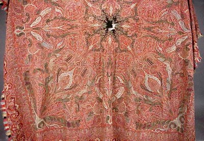 Lot 1167 - Square Kashmir Shawl Mid 19th century Twill...