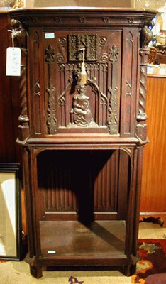 Lot 148 - Gothic Revival Oak Single Door Cabinet