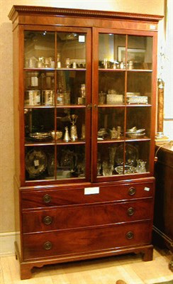 Lot 151 - Regency Style Mahogany Bookcase Cabinet