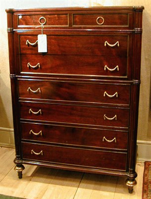 Lot 156 - Regency Style Mahogany Chest of Drawers