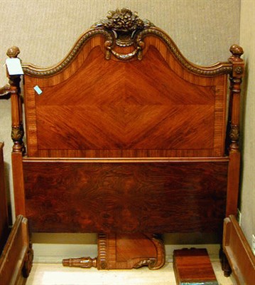 Lot 167 - Pair of Louis XVI Style Mahogany Single Bedsteads