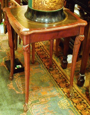 Lot 580 - Pair of Regency Style Leather Inset Top...