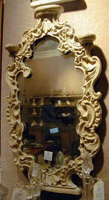 Lot 206 - Pair of Rococo Style Painted Wood...