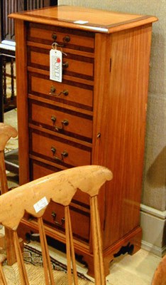 Lot 261 - Regency Style Mahogany Side Lock Chest of Drawers
