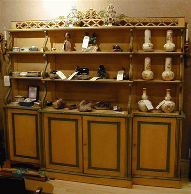 Lot 222 - Regency Style Painted Wood Breakfront