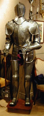 Lot 440 - Steel Suit of Armor and a Broad Sword