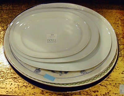 Lot 233 - Group of Seven Stoneware and Porcelain Platters