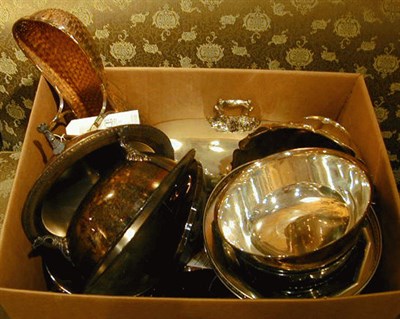 Lot 307 - Group of Silver Plated Holloware Bowls and...
