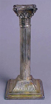 Lot 326 - Three Pairs of Silver Plated Candlesticks