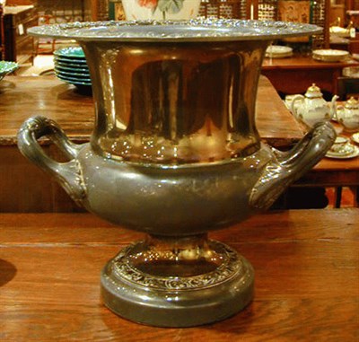 Lot 340 - Pair of Silver Plated Wine Coolers
