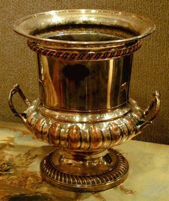 Lot 344 - Group of Three Silver Plated Wine Coolers and...