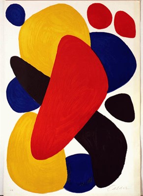 Lot 44 - Alexander Calder UNTITLED Color lithograph,...