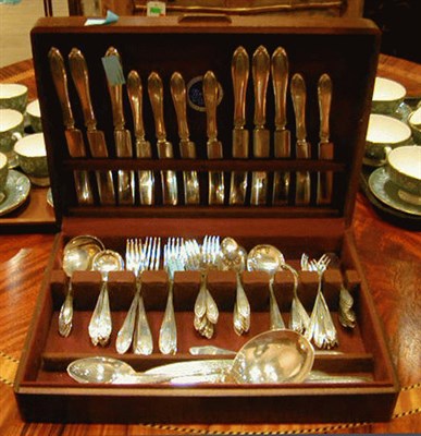 Lot 347 - International Sterling Silver Flatware Service...