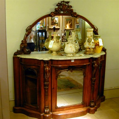 Lot 762 - Victorian Rococo Style Carved Rosewood...
