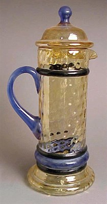 Lot 380 - Group of Three Colored Glass Decanters