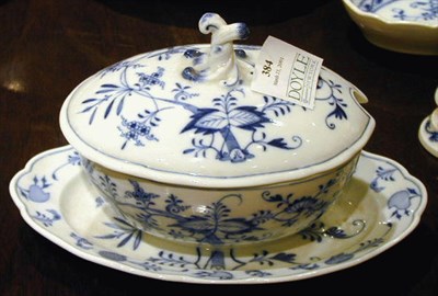 Lot 384 - Group of Blue Onion Porcelain Including...