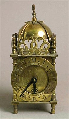 Lot 436 - Two Georgian Style Brass Clocks