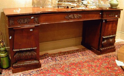 Lot 444 - Regency Mahogany Pedestal Sideboard