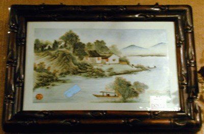 Lot 370 - Two Chinese Export Porcelain Plaques