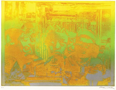 Lot 19 - Romare Bearden THE TRAIN (GELBURD/ROSENBERG...