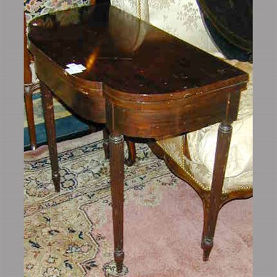 Lot 125 - Regency Style Mahogany Fold-Over Games Table