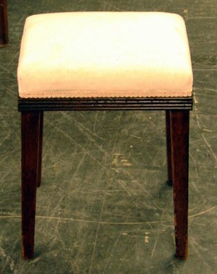 Lot 526 - Regency Style Mahogany Stool