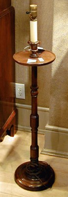 Lot 551 - Regency Style Mahogany Candlestand, Electrified