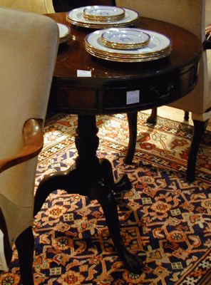 Lot 559 - Regency Style Mahogany Drum Table
