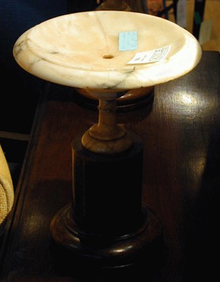 Lot 561 - Pair of Napoleon III Alabaster and Marble Tazzas