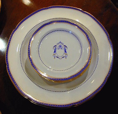 Lot 562 - Group of Spode Armorial Design Porcelain...