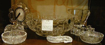 Lot 570 - Group of Colorless Glass Tableware...