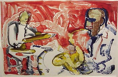 Lot 21 - Romare Bearden OUT CHORUS (G./R. 70) Color...