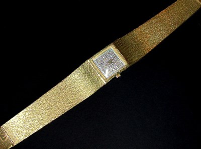 Lot 220 - Gentleman's Gold and Diamond Wristwatch 18 kt....