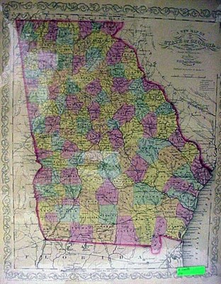 Lot 347 - [MAP] YOUNG, J.H. A New Map of the State of...
