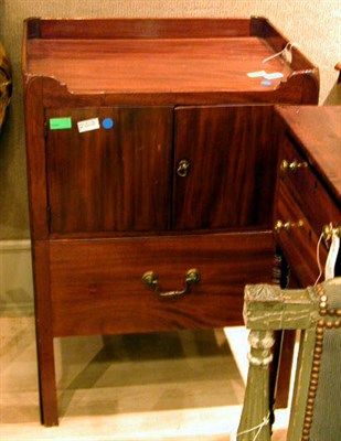 Lot 441 - George III Mahogany Bedside Cabinet Late...