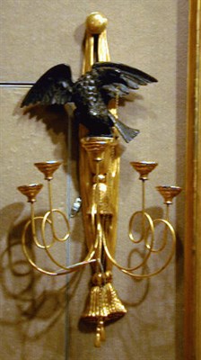 Lot 415 - Pair of Federal Style Gilt-Wood Five-Light...