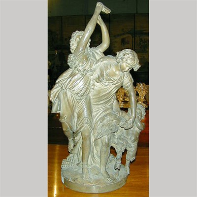 Lot 669 - Louis XVI Style Terra Cotta Figural Group