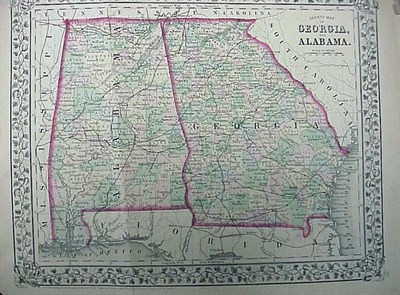 Lot 345 - [MAP] MITCHELL, S. AUGUSTUS County Map of...