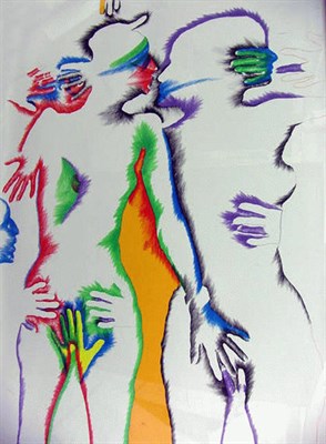 Lot 136 - Escobar Marisol UNTITLED Five color...