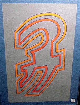 Lot 60 - Chryssa UNTITLED Nine color lithographs,...
