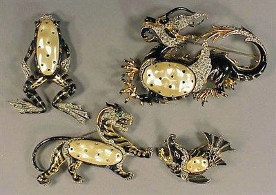 Lot 292 - Group of Four Alfred Philippe for Trifari...