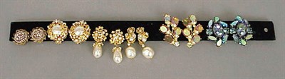 Lot 162 - Six Pairs of Earrings Comprising four pairs of...