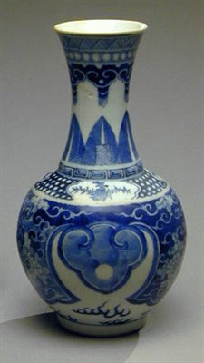 Lot 131 - Chinese Blue and White Porcelain Vase 19th...