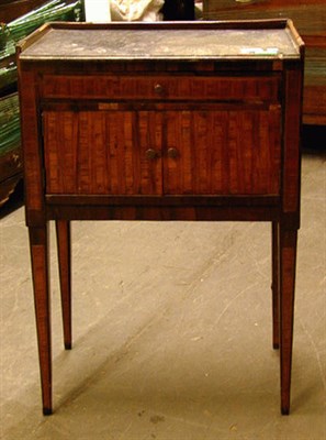 Lot 19 - Louis XVI Kingwood Parquetry Bedside Table...