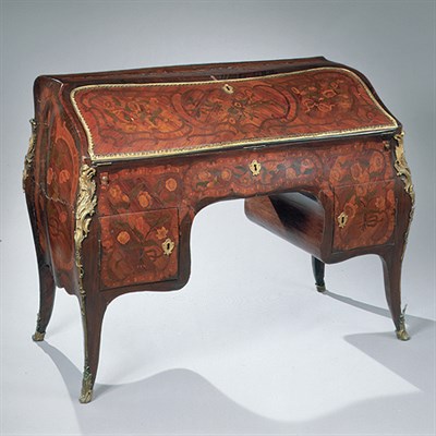 Lot 78 - Louis XV Gilt-Bronze Mounted Marquetry Bureau...